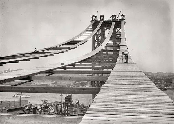 Construction of Manhattan Bridge
